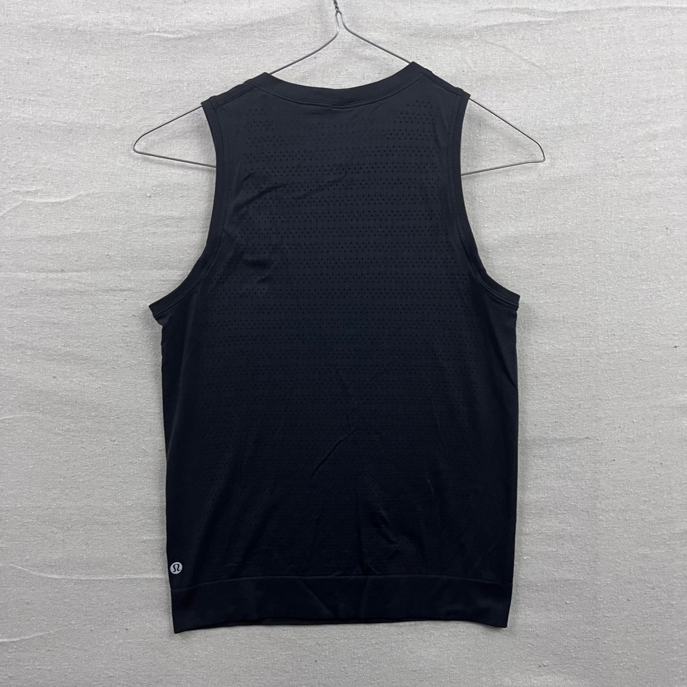Lululemon Tank Top Women 6 Black Swiftly Breeze Through Mesh Seamless Sleeveless